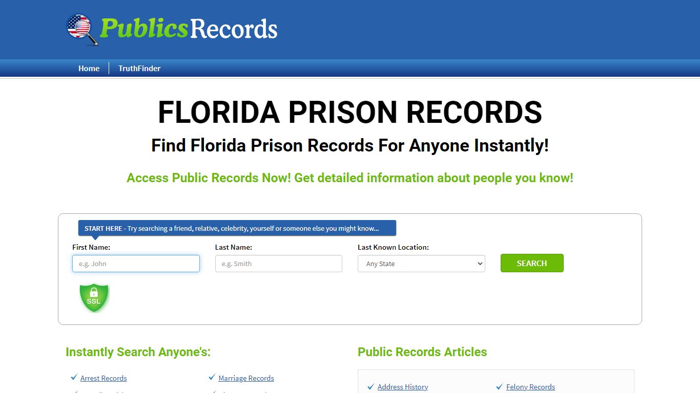 Find Florida Prison Records For Anyone